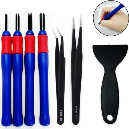 10Pcs 3D Printer Accessories Repair Knife Tweezers Spade Clipper Tool Kit Set for 3D Printed Model Deburring Clean-up