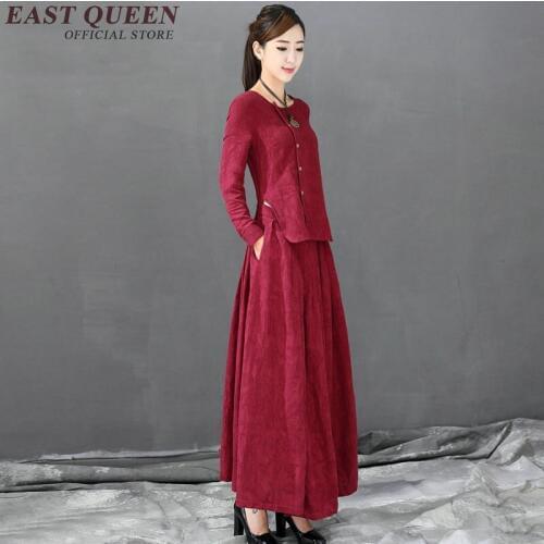 2018 Chinese oriental dresses Chinese traditional Long dress Elegant women dress AA2150 X
