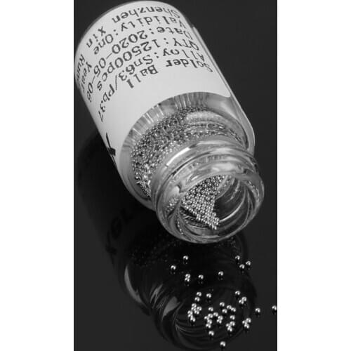 7 Bottle 1.25W BGA Reballing Balls 0.25/0.3/0.35/0.4/0.45/0.5/0.6mm Solder Ball C90A