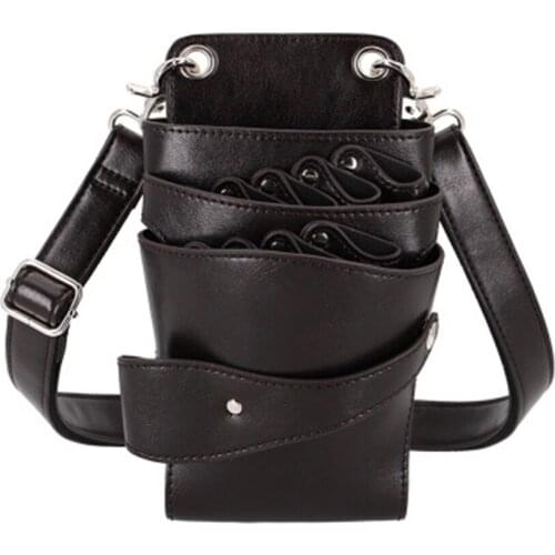 8 Pieces Capability Multifunctional Scissors Electric Clipper Hairdressing Tools Waist Bag Hairdresser Pet Cosmetologist E298