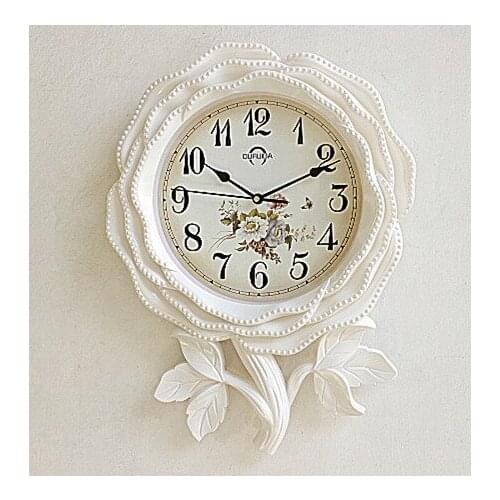 Art Fashion Wall Clock European Style Creative Large Wall Clock Mute Plastic Quartz Reloj Pared Digital Bedroom Decor DJ60WC