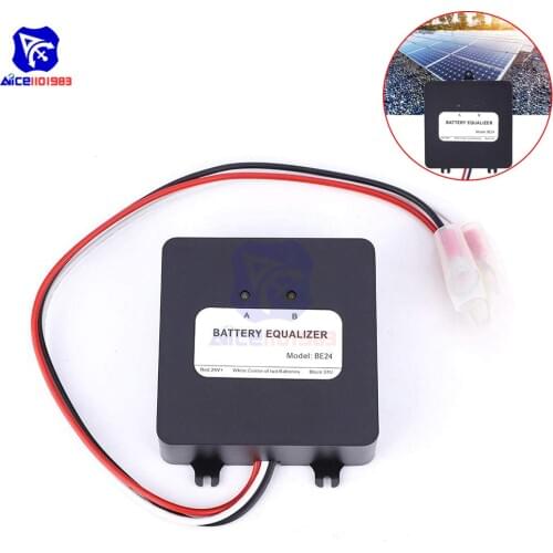 Diymore 24V Battery Equalizer Stackable 24V 36V 48V Battery Voltage Balancer for Parallel Battery Pack Lead-acid Battery BE24