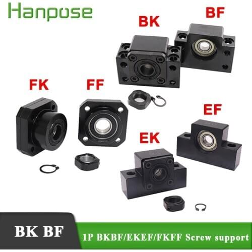 SFU1204 support unit BK10 BF10 BK17 BF17 BK20 BF20 FK10 FF10 FK12 FF12 FK20 FF20 EK8 EK10 EF10 EK12 EF12 for ballscrew SFU1605