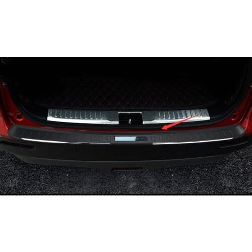 For Suzuki Vitara 2016-2018 car external rear bumper panel trunk trim cover Stainless Steel plate pedal car Accessories 1pcs