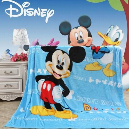 Summer Disney Cute Mickey Minnie Blanket Soft Flannel Cartoon for Children on Bed Sofa Couch children woolen blanket