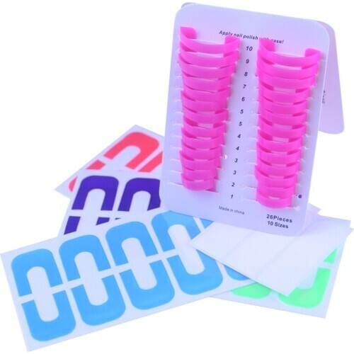 Manicure Finger Nail Polish Shield Protector Tool Tips Cover Case Keep Nail Polish From Spilling Nail Art Set