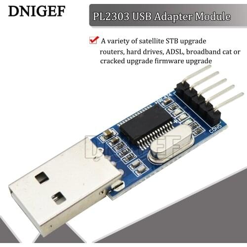 DNIGEF PL2303 USB Adapter Module to TTL-USB\STC Microcontroller Brush Board Programmer PL2303 USB To RS232 TTL Converter