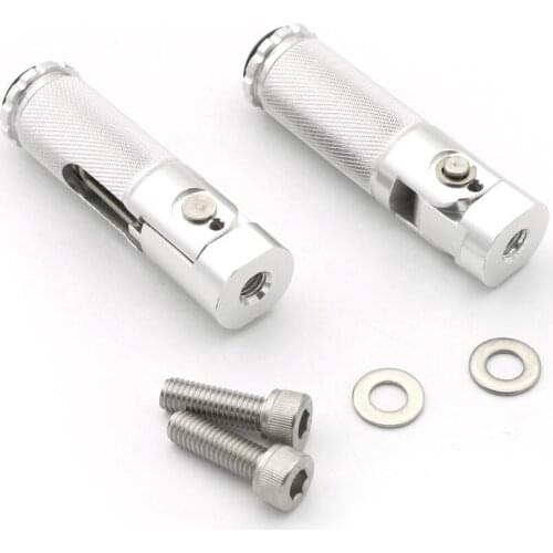 1Pair FXCNC Motorcycle Folding Footrests Footpegs Foot Rests Pegs Rear Pedals For Yamaha YZF R15 R3 R25 FZ16 XJ6 TDM 650