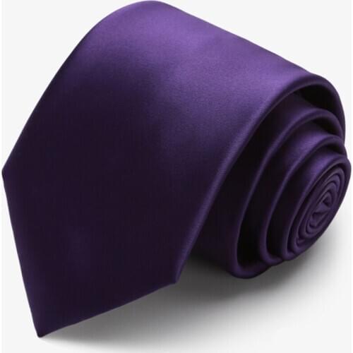 New 3.54 Inch Casual Silk Ties For Men Fashion Waterproof Business Suit Neckties Brand 9cm Purple Gravata Gift Box