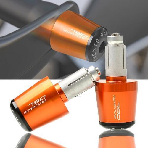 7/8" 22MM Handle Bar End Grips Cap For 790 ADVENTURE ADV. 790ADVENTURE R S 2019 2020 Handlebar Gear Balanced Plug Slider