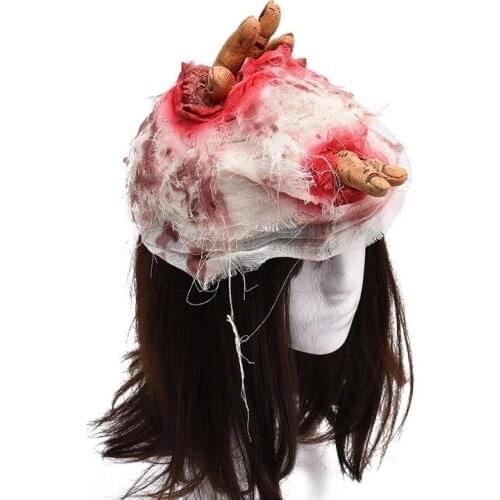 New Halloween Tricky Supplies Fancy Dress Party Bloody Hat Bleeding Hat Bad Hand Horror Hat