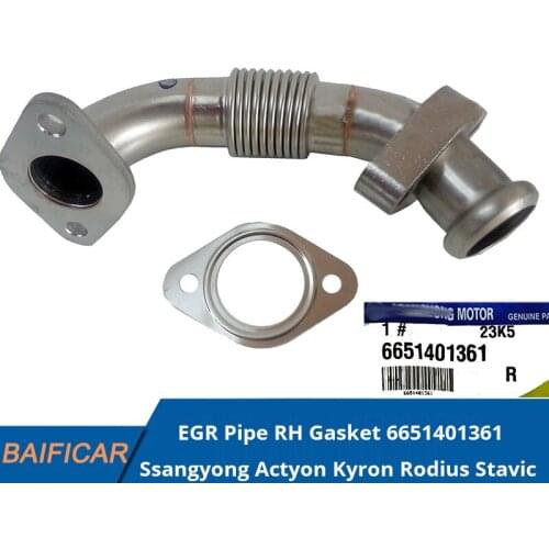 Baificar Brand New Genuine EGR Pipe RH Gasket 6651401361 For Ssangyong Actyon Kyron Rodius Stavic