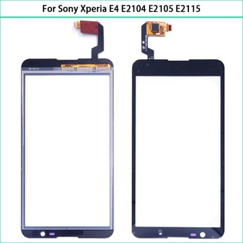 New E4 Touchscreen 5.0 inch For Sony Xperia E4 E2104 E2105 E2115 Touch Screen Panel Digitizer Sensor Lcd Front Outer Glass