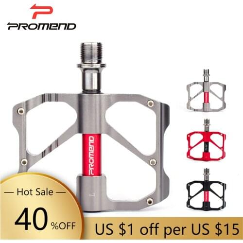 Promend 2017 MTB Mountain Road Bicycle Bike Pedal Slip-resistant Ultra-light Aluminum Alloy 3 Ball Bearing Cycling Pedals