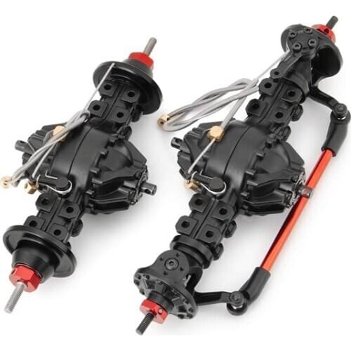 Metal Alloy Front/Rear Medium Differential Axle Built-In Gear RC Upgrade Parts for 1/14 Tamiya Tow Drag Truck