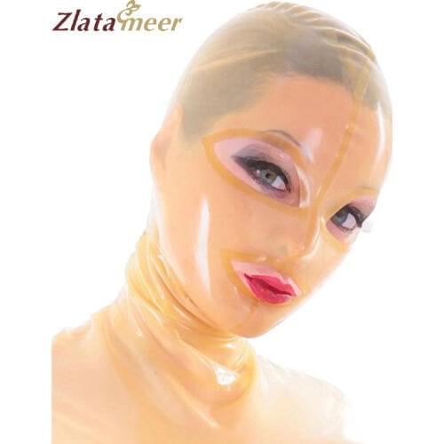 Unisex Latex Hood Rubber Mask for Women 100% Pure Nature Handmade Latex Plus Size Masks Customize Service LM111
