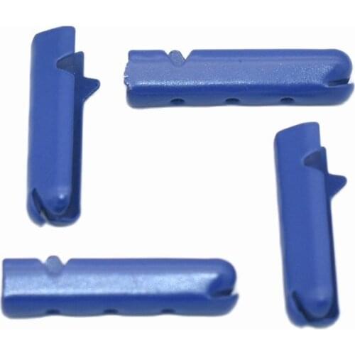 18*4mm Blue Metal Rope Cord Ends,Shoe Lace End Tips,Toggle Cord Locks,Shoelace Bullets for Repair Shoe Customising Shoelaces or