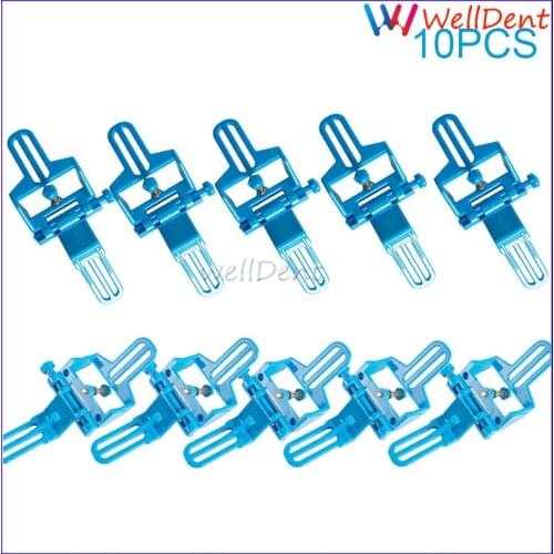 Dental Articulator Materials Blue 10pcs Dental Lab Disposable Articulator Tooth Plastic Denture Articulator Dental Instrument