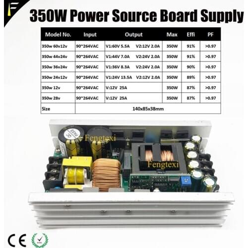 Switch Swap Power 350w36v24v 350w28v12v LED COB Blinder Strobe Light Power Board Pack fit 72x3w 84x3w Disco RGB Par Can Light