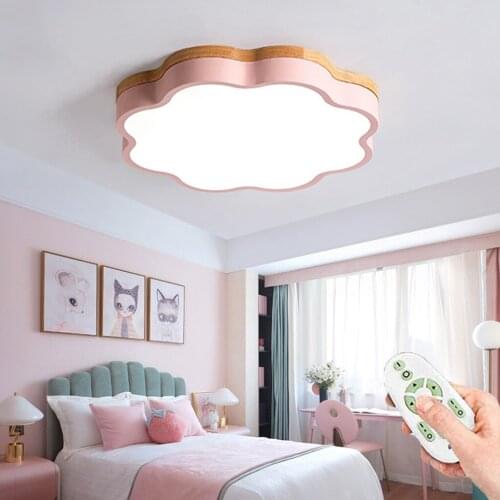 LED Ceiling Lamp Dimmable Chandelier Modern Childrens Room Decoration Light with Remote Control Living Room Office Kindergarten
