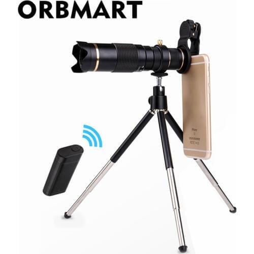 ORBMART 23X 4K HD Telephoto Telescope Universal Clip Mobile Phone Lense With Wireless Bluetooth Control and Collection Bag