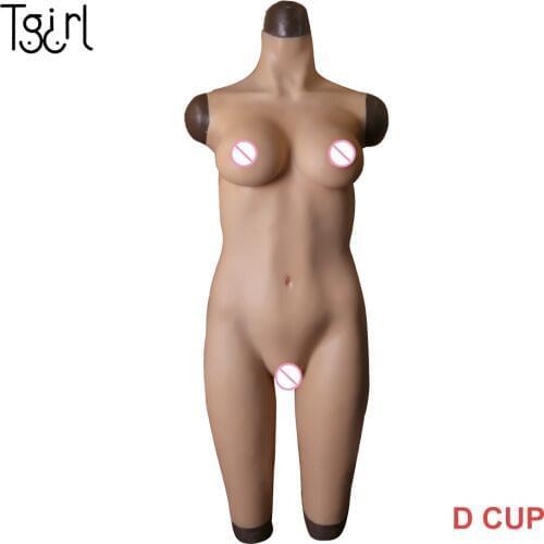 Tgirl D Cup Female Silicone Breast Forms Fullbody Suits Liquid Silicone Filling For Crossdress Transgender Drag Queen
