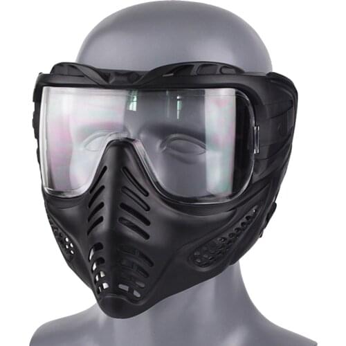 Outdoor Paintball Mask Safety Hunting Protective Anti-fog Goggle Full Face Mask Tactical Airsoft Combat War Games Equipment