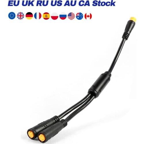 Y-SPLITTER 1T2 Cable Gear Sensor BAFANG Brake Lever BBS01 BBS02B BBSHD BAFANG Gear Sensor 1T2 Cable Motor Kits