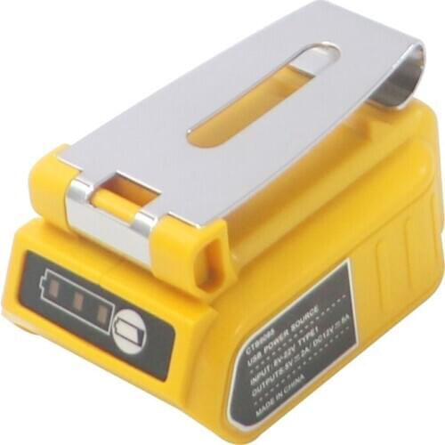 20V to 5V/12V Li-ion Battery USB Converter Charger for Dewalt DCB090 Power Tools Batteries Power Bank to charge the Phone