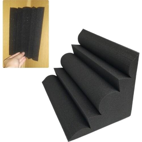 13MA 12pcs Corner Acoustic Soundproof Foam High Density Flame Retardant Bass Trap Sound Absorption Wall Padding