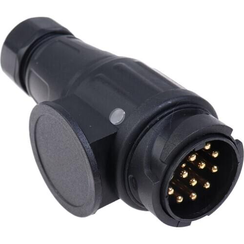 1pc 12V 13 Pin Trailer Plug Waterproof Trailer 13 Pole Electrical Connector Wiring Connector Adapter Trailer For Vehicle RV