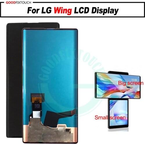 100% Tested OK LG Wing 5G LCD Screen Display + Touch Panel Digitizer Assembly F100N F100VMY