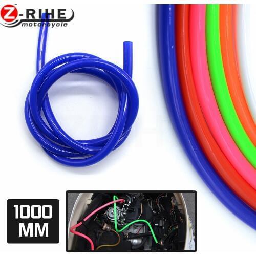 2017 2018 2019 2020 1M Colorful Gas Oil Hose Fuel Line Petrol Tube Pipe For Motorcycle Dirt Pit Bike ATV Promotion Low Price