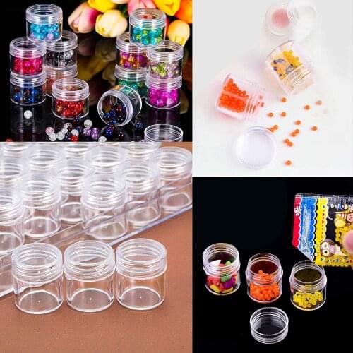 30/60 Bottles Transparent Container Case 5D Diamond Painting Accessories Diamond Embroidery Beads Storage Box Organizer Tools