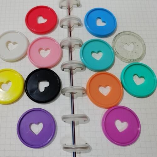 500PCS 35MM Plastic Binding Rings Mushroom Hole Notepad Binding Buckle Binding Disk Clip Binding Ring Notebook Binding Discs