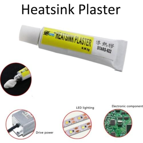 5g Heatsink Plaster Thermal Grease Adhesive Cooling Paste Strong Adhesive Compound Glue For Electronics Instruments Heat Sinks