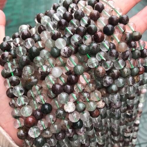 AAAA Natural Round Chorite Crystals Beads Round Loose 15" Strand 6 8 10 MM Spacers Beads for Jewelry Making DIY Bracelets
