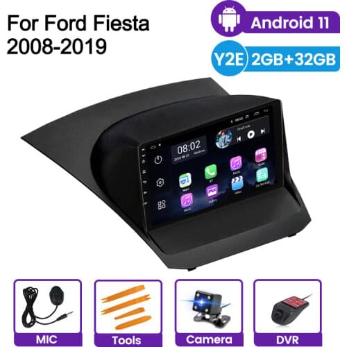WIFI Bluetooth Car Radio Dvd Player For Ford Fiesta Mk7 2009 2010 2012 2014 2017 GPS Multimedia Android11 Screen Stereo receiver