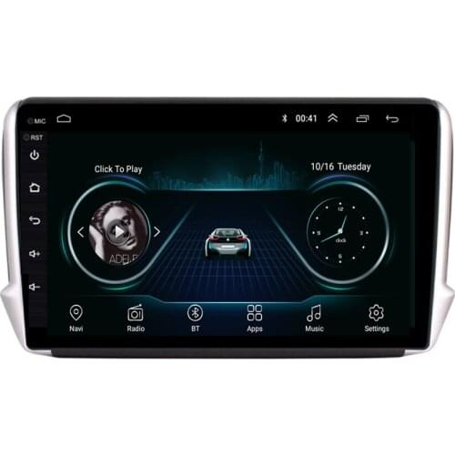 10 Inch Android 10.1 Car Multimedia Player Stereo DVD Player GPS Navigation Radio for 2012-2018 Peugeot 2008 208
