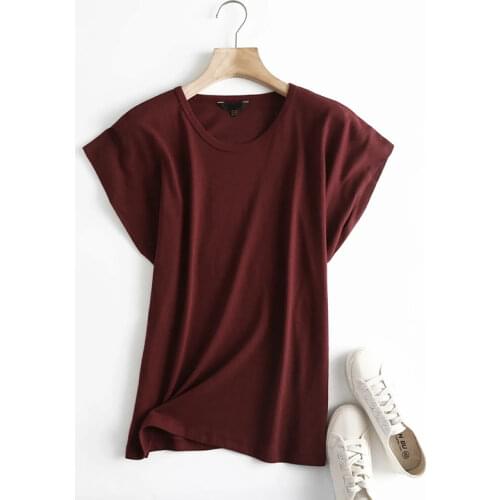 Женские однотонные футболки Daveanddi China At AliExpress