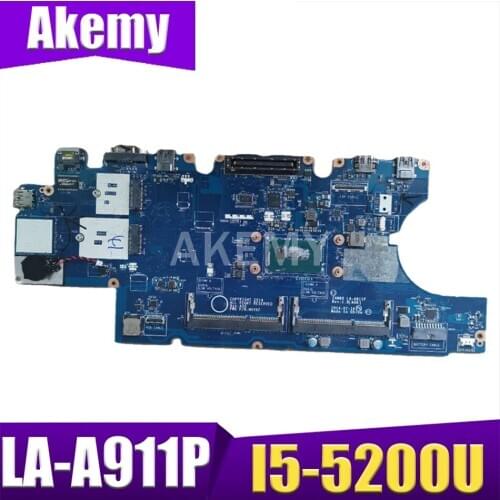 For DELL Latitude E5550 Laptop Motherboard I5-5200U CPU LA-A911P CN-0M5HV7 0M5HV7 M5HV7 Tested 100% work