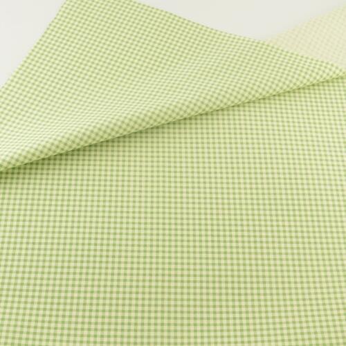 Cotton Fabric Quilting Bedding Decoration Green Checked Tissue Home Textile Sewing Cloth Craft Teramila Fabrics Tecido Patchwork