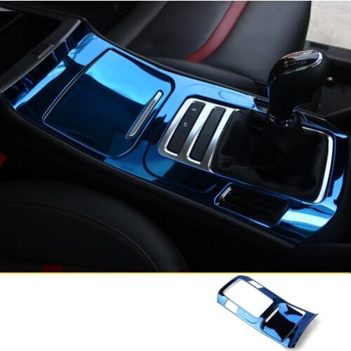 Lsrtw2017 stainless steel car center control gear cup panel trims decoration for changan cs55 2017 2018 2019 2020 2021