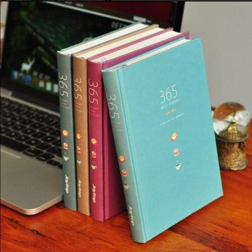 "Color 365" Cute Planner Agenda Diary Hard Cover Yearly Monthly Study Daily Notebook Stationery Gift
