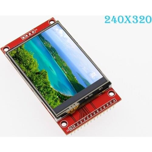 2.4" 2.4 inch 240x320 SPI TFT LCD Serial Port Module 5V/3.3V PBC Adapter Micro SD ILI9341 White LED RGB Vertical Stripe No Touch