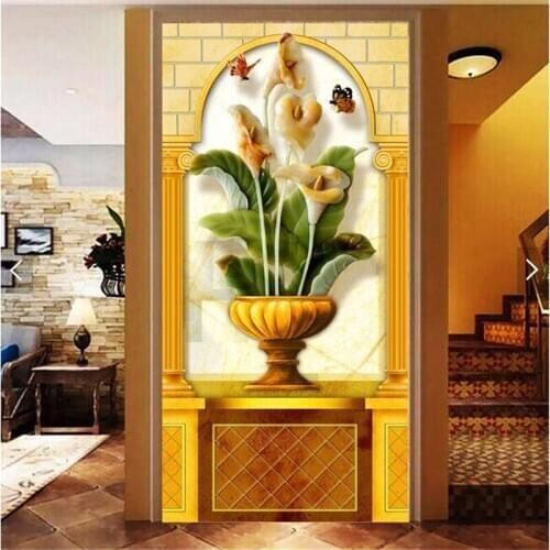 Beibehang wall paper papel de parede 3d mural Continental Tarot vase covering Home Decor wallpaper For Living Room papier peint