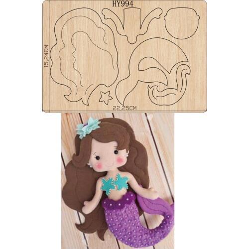 Mermaid New Cartoon cutting dies 2019 new die cut &wooden dies Suitable for common die cutting machines on the market