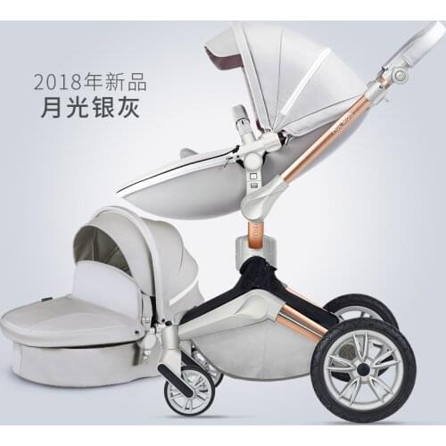 Hot Mom Higher Land-scape Baby Stroller Portable Folding Pram for Newborn to Preschool Luxury Carriage