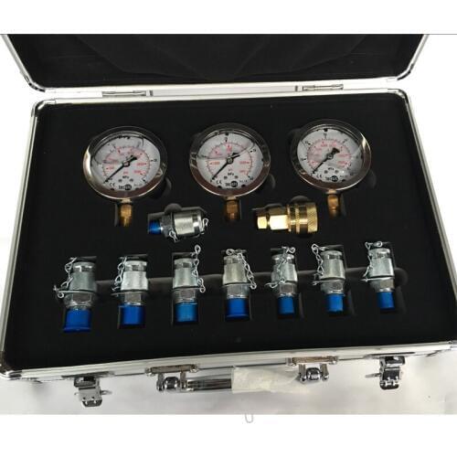 Portable hydraulic test gauges digger pressure test Excavator Hydraulic Pressure Test Kit For Excavator hydraulic tester