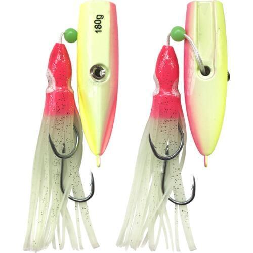 AS Slow Jigging Lure Inchiku Jigs 180g 200g Fishing Lure Octopus Skirt Kingfish Snapper Grouper Saltwater Fishing Lures
